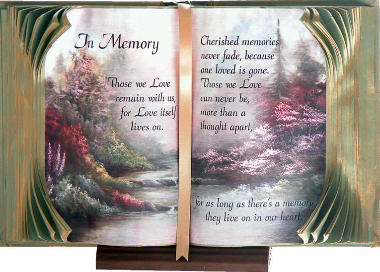 Memorial keepsakes and remembrance items and Gifts