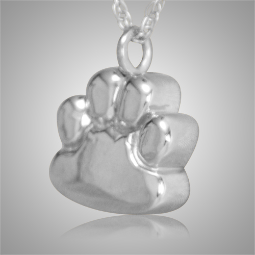Sterling silver paws Pet Cremation Pendant