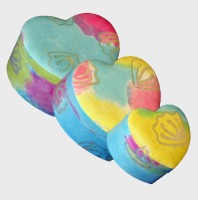 Biodegradable pastel color heart urn