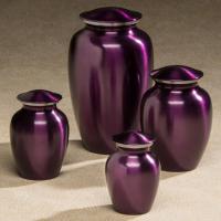 Violet brass urns