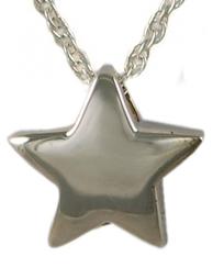 Sterling Silver Star Cremation Pendant