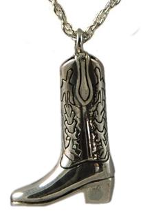 Picture of sterling silve cowboy boot pendant