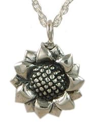 photo of Sterling Silver Flowert Cremation Pendant