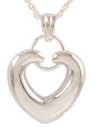 Picture of sterling silver heart pendant