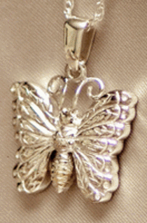 Picture of sterling silverButterfly pendant