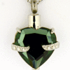 Glass Heart Color Green