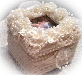 pearl and rose picture top ring box