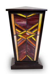 RUBY MISSION STAINED GLASS CREMATION URN