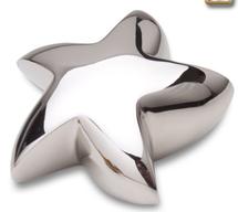 Star shaped stainless steelkeepsake urn