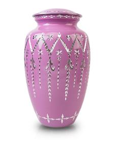 lavender cremation urn