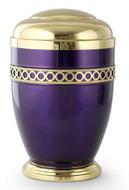 purple and gold urn