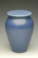 wedgwood blue ceramic urn