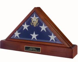 military flag and urn case 