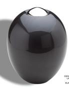 black and chrome keepsake urn