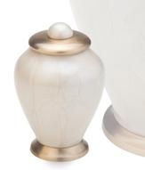 unique white keepske cremation urn