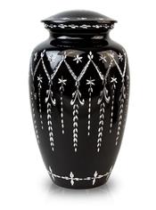 black garland urn