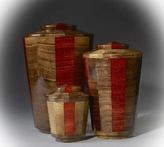 exotic wood urns