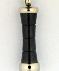Black Bar Cylinder Cremation Jewelry Keepsake Urn 
