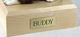 Maple wood pet urn box with name plate