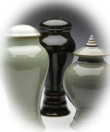 custom shape and color ceramic cremation urns