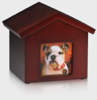 Dog house cremation  urn